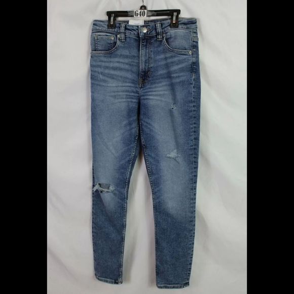 H&M Denim - H&M CONSCIOUS & DENIM VINTAGE SKINNY SIZE 10 DISTRESSED JEANS NWT